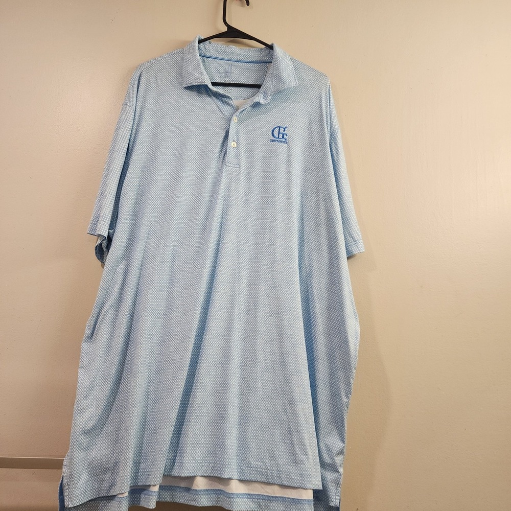 Jonnie-O Men's Polo Shirt 2xl Blue And White